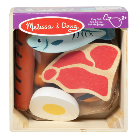 Jucarii sub 50 RON - Melissa & Doug-Set de joaca din lemn pentru jocuri de rol Proteine