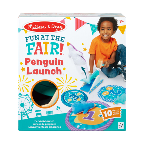 Storytelling - Melissa & Doug-Set de joaca din lemn Pinguinii Zburatori - colectia Distractie la targ