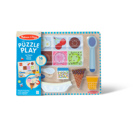 Melissa & Doug-Set de joaca din lemn si puzzle magnetic Inghetata [3]