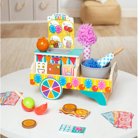 Melissa & Doug-Set de joaca din lemn Toneta cu dulciuri - colectia Distractie la targ [1]