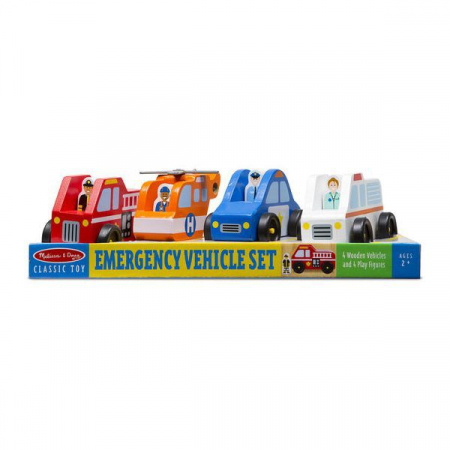 Melissa & Doug Set de joaca din lemn Vehicule de interventie [1]