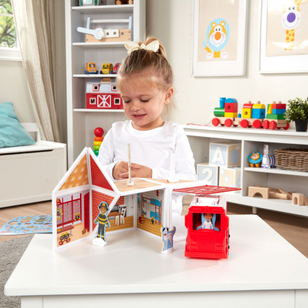 Melissa & Doug Set deÂ joacaÂ magneticÂ StatiaÂ deÂ Pompieri- Melissa & Doug [3]
