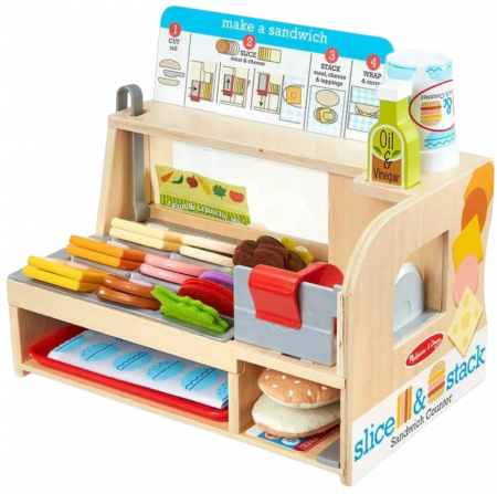 Baba ajándékok - Melissa & Doug Set de joaca Sandwichuri delicioase