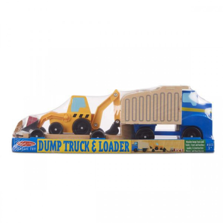 Melissa & Doug Set de joaca Utilaje de constructii din lemn [1]