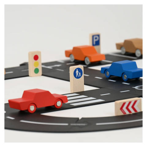 Waytoplay-Set de jucarie cu semne de circulatie din lemn - Waytoplay accesorii pista de joaca [2]