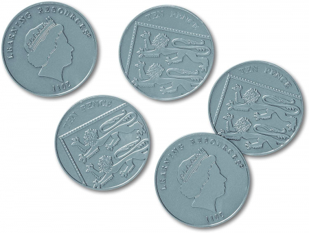 Cadouri botez - Learning Resources Set de monede de jucarie 10 penny 