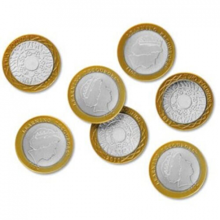 Learning Resources - Learning Resources-Set de monede de jucarie (2 lire sterline)