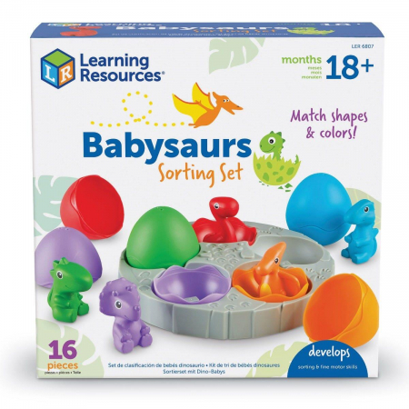 Válogató játékok - Learning-Resources-Set-de-sortat-Puiuti-de-dinozauri