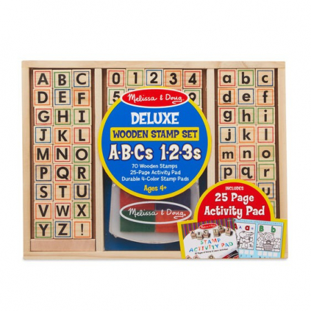 Játékok 4 éves kortól - Melissa & Doug Set de stampile cu litere