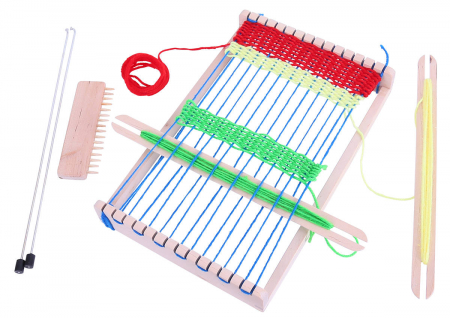 Toate jucariile - BigJigs-Set-de-tesut-Set-dezvoltare-indemanare-si-creativitate