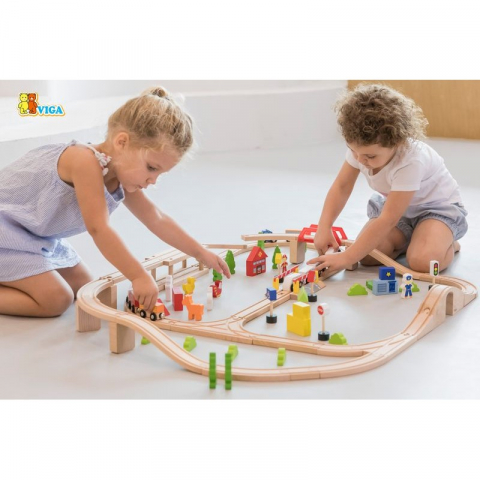 Set de trenulete din 90 de piese [5]