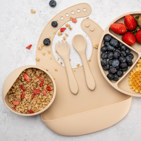 APPEKIDS-Set Diversificare, AppeKids, 100% Silicon, Classic - Bubble Beige [4]