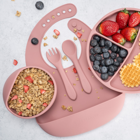 Set Diversificare, AppeKids, 100% Silicon, Classic - Old Rose [2]