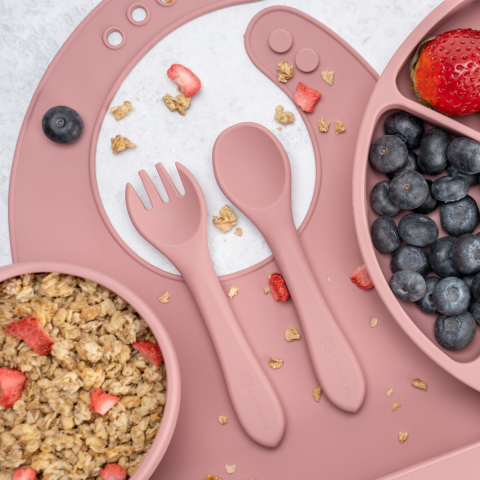 Set Diversificare, AppeKids, 100% Silicon, Classic - Old Rose [5]