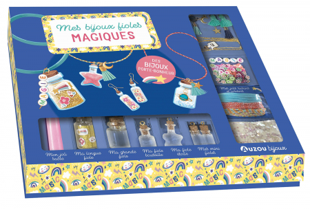 Ajándékok 7 éves gyerekeknek - Auzou Set DIY Bijuterii cu potiuni magice in sticlute