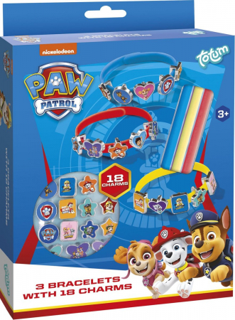 Jucarii 3-5 ani - Totum-Set DIY bratari cu pandantive Patrula Catelusilor, Paw Patrol