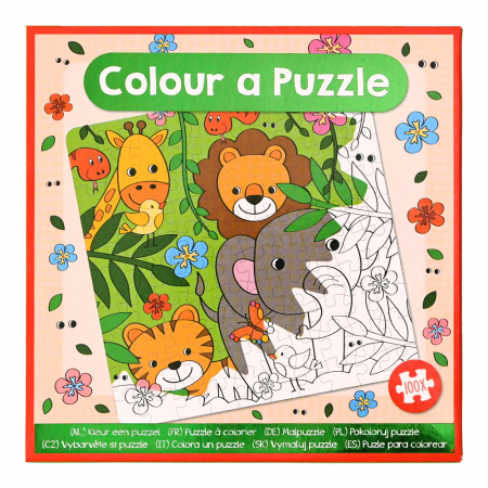 WinsHolland-Set DIY Coloreaza propriul puzzle - animale din jungla [1]