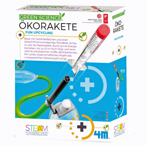 Oktató játékok - Set educativ, Racheta ecologica, Green Science, 4M, + 5 ani