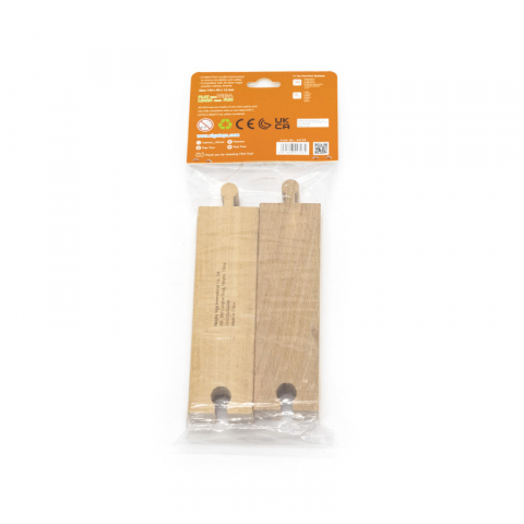 Set extensii sine din lemn pentru trenulete, 4 buc, drepte medii,Viga [1]