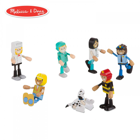 Materiale gradinita - Melissa-Doug-Set-figurine-flexibile-Meserii