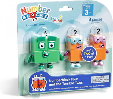 Játékok 3-5 éveseknek - Hand2Mind Set figurine Numberblocks - Patru & Teribilii Doi