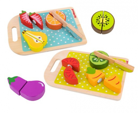 Cadouri botez - Set-fructe/legume-Globo-de-taiat,-cu-tocator-si-cutit-inclus-Globo