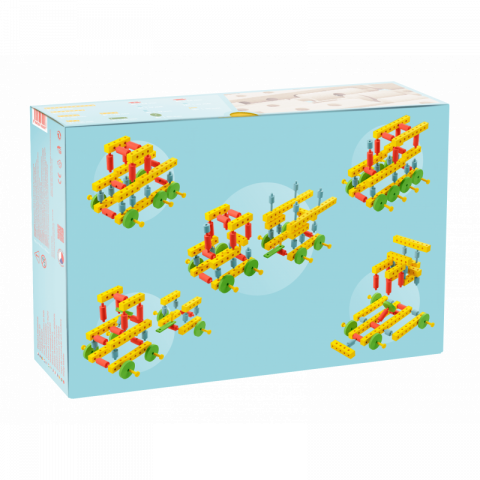 Set gama Construct format din 67 piese, pentru construit masini, animale si alte modele, Walachia [3]