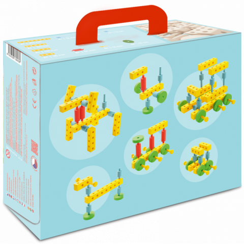 Set gama Construct Mini format din 44 piese, pentru construit masini, animale si alte modele, Walachia [11]