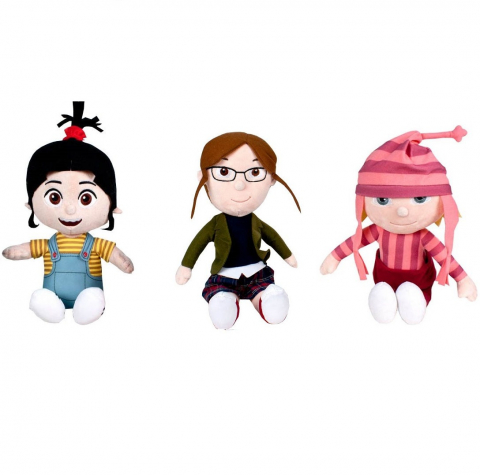 Jucarii 0-1 ani - Set jucarii din plus Agnes, Margo si Edith, Despicable Me
