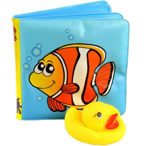 Játékok 50 RON alatt - Set jucarii pentru baie - ratusca si carticica