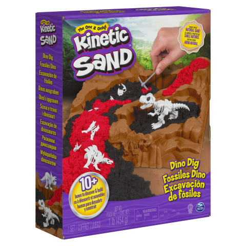 Játékok 6-8 éveseknek - Set Kinetic Sand Dino Santierul Arheologic