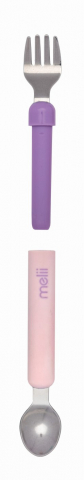 Set Lingurita-Furculita, Melii, Pink&Purple [1]