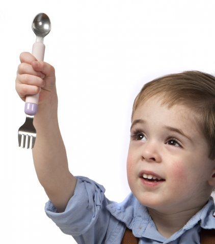 Set Lingurita-Furculita, Melii, Pink&Purple [2]