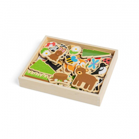 BIGJIGS Toys-Set magnetic - Animalute din padure [3]