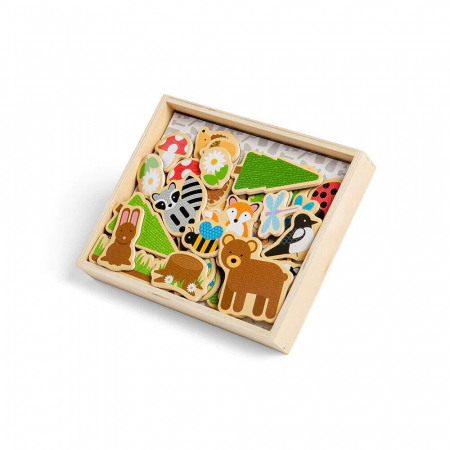 BIGJIGS Toys-Set magnetic - Animalute din padure [2]