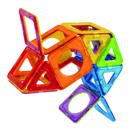 Építő készletek - Djeco-Set-magnetic-de-construit-Magformers-Basic-Plus-30-set