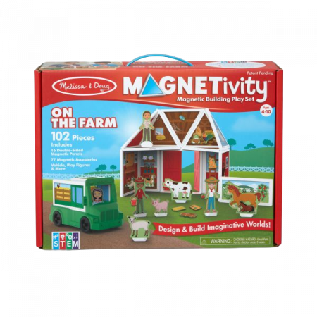 Jocuri si Jucarii Educative - Melissa & Doug Set magnetic de joaca La Ferma - Melissa & Doug