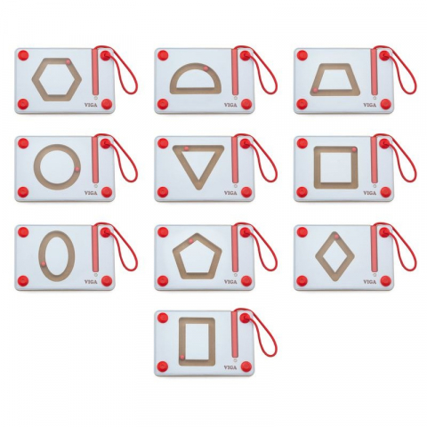 Jucarii 3-5 ani - Viga-Set magnetic de scriere - Forme geometrice, Viga