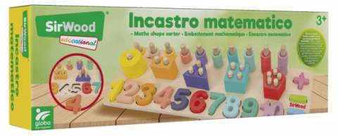 Játékok 3-5 éveseknek - Set matematica 3 in 1 din lemn Globo