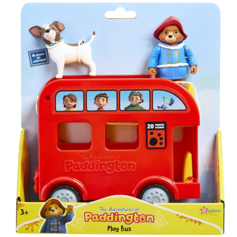 Oktató játékok - Set Paddington autobuz rosu cu 2 figurine