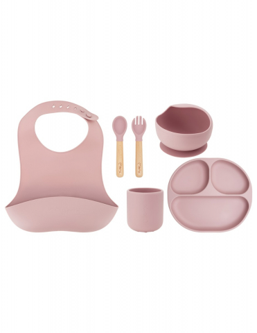 Jucarii 1-3 ani - Momi-Set pentru diversificare din silicon, Momi Ami - Pink