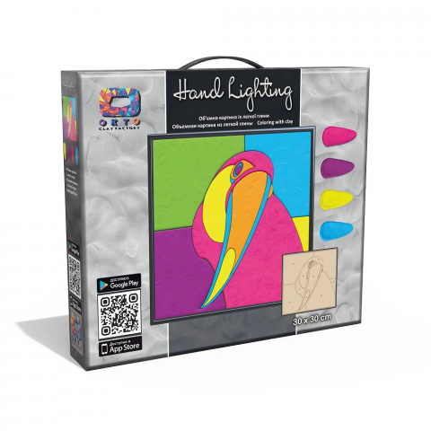 Játékok 3-5 éveseknek - Set pictura 3D cu argila usoara, 30*30cm - TUKAN