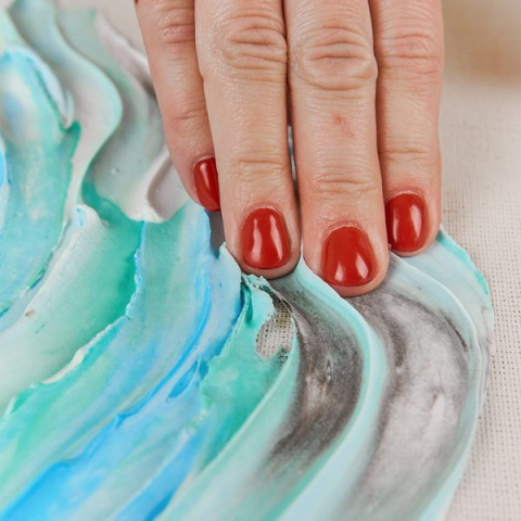 Set pictura 3D cu argila usoara, 30*40cm - Fishes [3]