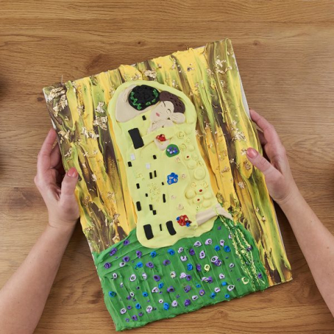 Set pictura 3D cu argila usoara, 30*40cm - Kiss [1]