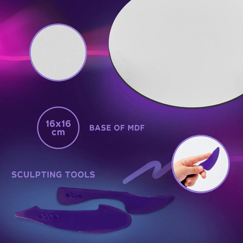 Set pictura 3D cu argila usoara, Nature - Cockatoo [2]