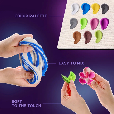 Set pictura 3D cu argila usoara, Nature - Macaw [4]