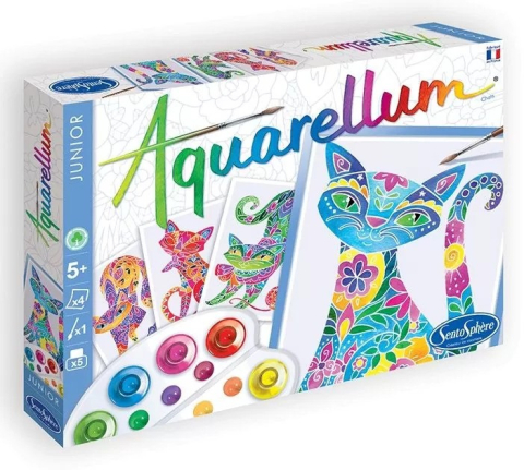 Jucarii educative - Sentosphere-Set pictura - Aquarellum Junior Pisica - Sentosphere