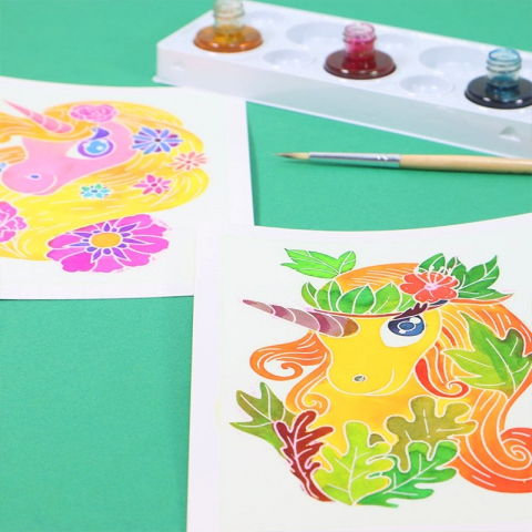 Set-pictura-copii-Mini-Aquarellum-Unicorni-Sentosphere [2]