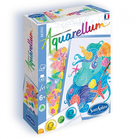 Set-pictura-copii-Mini-Aquarellum-Unicorni-Sentosphere [3]