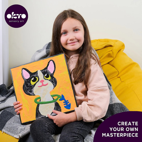 Okto-Set pictura cu argila usoara, 29*29 cm - Cat [2]